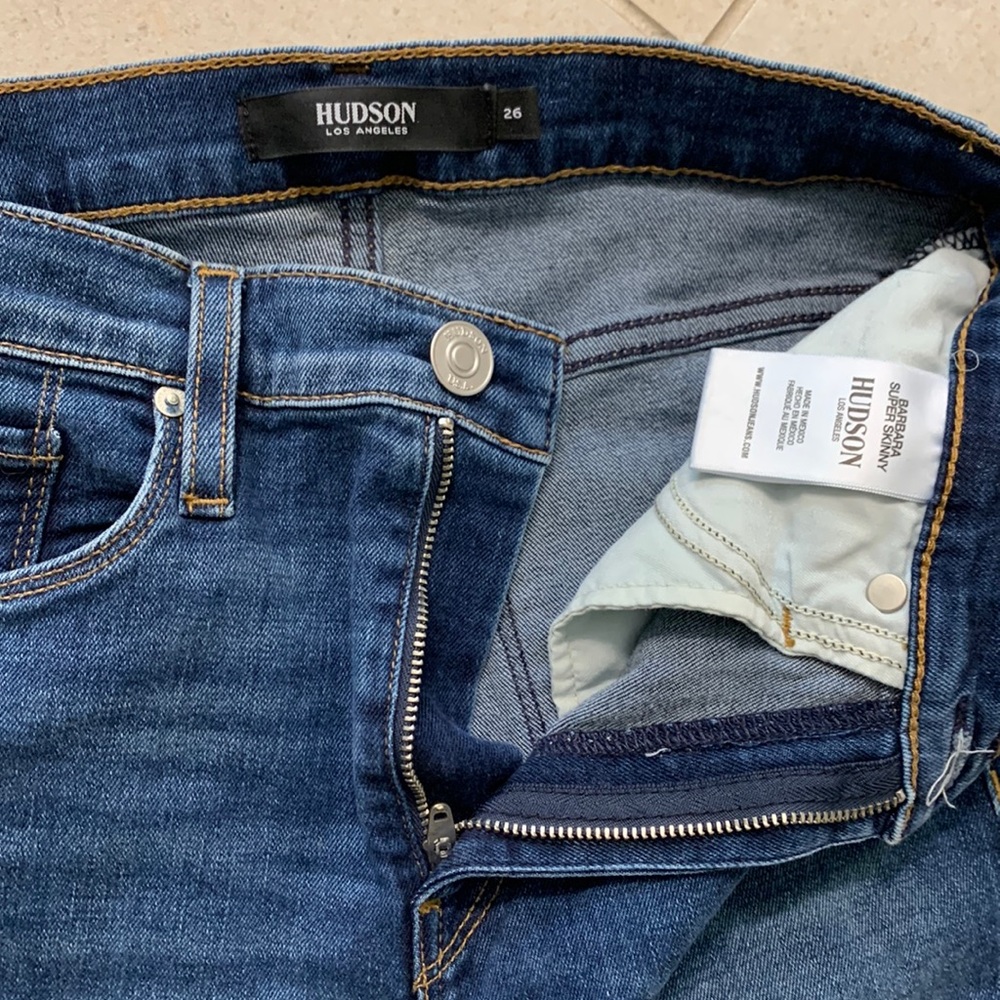 Hudson 26 Barb A super skinny dark denim - Picture 3 of 5